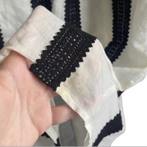 J.CREW Tie Neck Bow & Tie Traditional Romanian Style Dress Size Medium - Picture 14 of 14